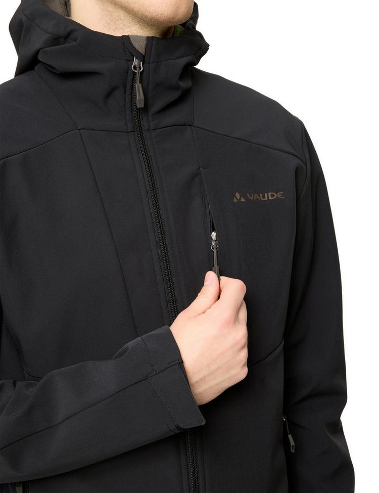 VAUDE VAUDE Men's Cyclone Hooded Jacket II Outdoorjacke Herren - black/deer brown - 1 | SportScheck