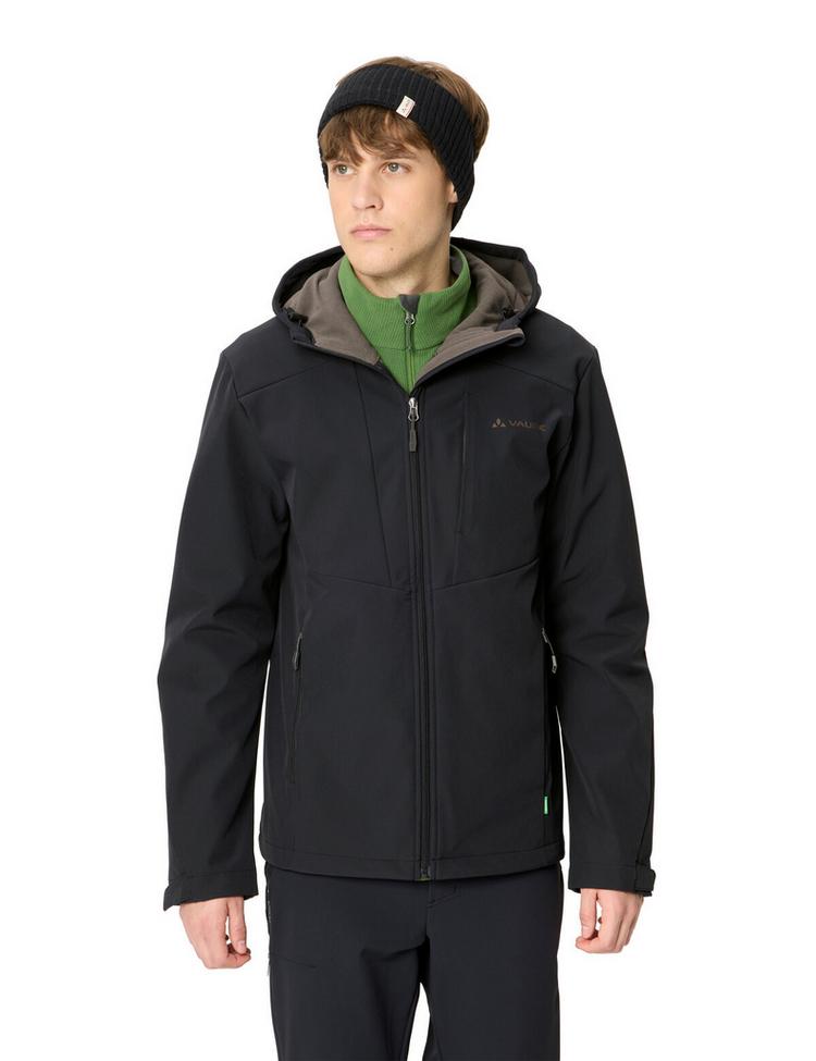 VAUDE VAUDE Men's Cyclone Hooded Jacket II Outdoorjacke Herren - black/deer brown - 2 | SportScheck