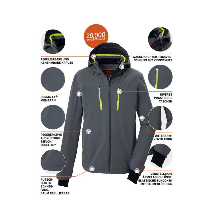 KILLTEC KILLTEC Skijacke Herren - Grau0647 - 3 | SportScheck
