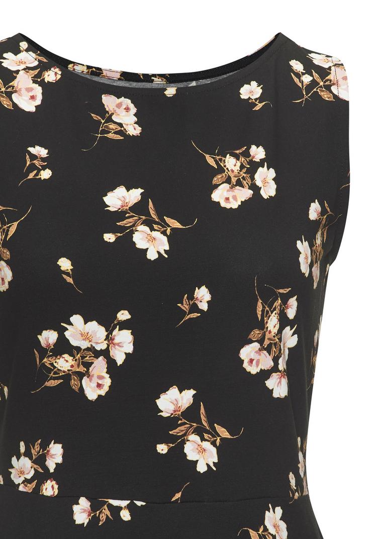 Vivance Vivance Strandkleid Tr&auml;gerkleid Damen - schwarz-koralle bedruckt - 0 | SportScheck