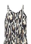 Lascana Maxikleid Maxikleid Damen - schwarz-grau-gelb bedruckt