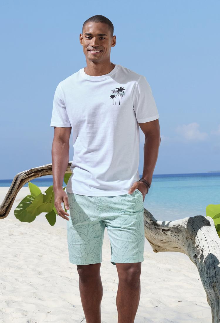 John Devin John Devin Shorts Shorts Herren - t&uuml;rkis bedruckt - 3 | SportScheck