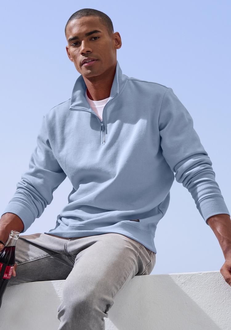 John Devin John Devin Sweatshirt Sweatshirt Herren - hellblau - 1 | SportScheck