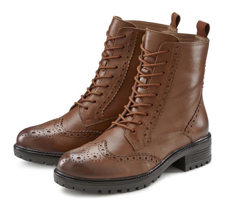Lascana Lascana Schn&uuml;rboots Boots Damen - braun - 0 | SportScheck