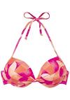 Lascana Push-Up-Bikini-Top Bikini Oberteil Damen - beere-pfirsich