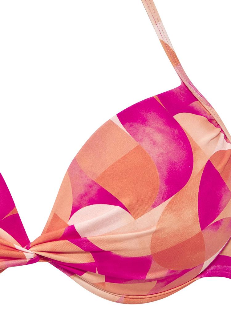Lascana Lascana Push-Up-Bikini-Top Bikini Oberteil Damen - beere-pfirsich - 1 | SportScheck