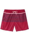 John Devin Badeshorts Badehose Herren - rot-marine