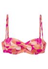 Lascana B&uuml;gel-Bandeau-Bikini-Top Bikini Oberteil Damen - beere-pfirsich