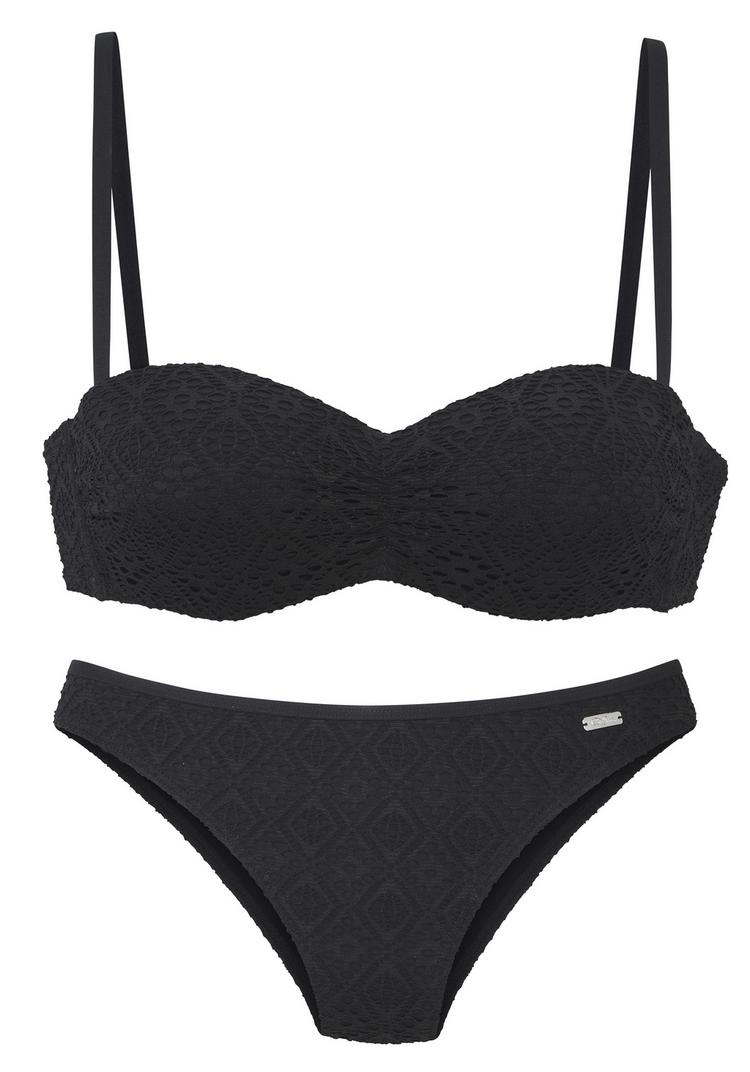 Buffalo Buffalo B&uuml;gel-Bandeau-Bikini Bikini Set Damen - schwarz - 0 | SportScheck