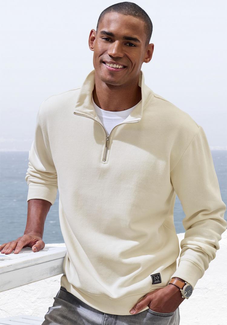 John Devin John Devin Sweatshirt Sweatshirt Herren - creme - 0 | SportScheck