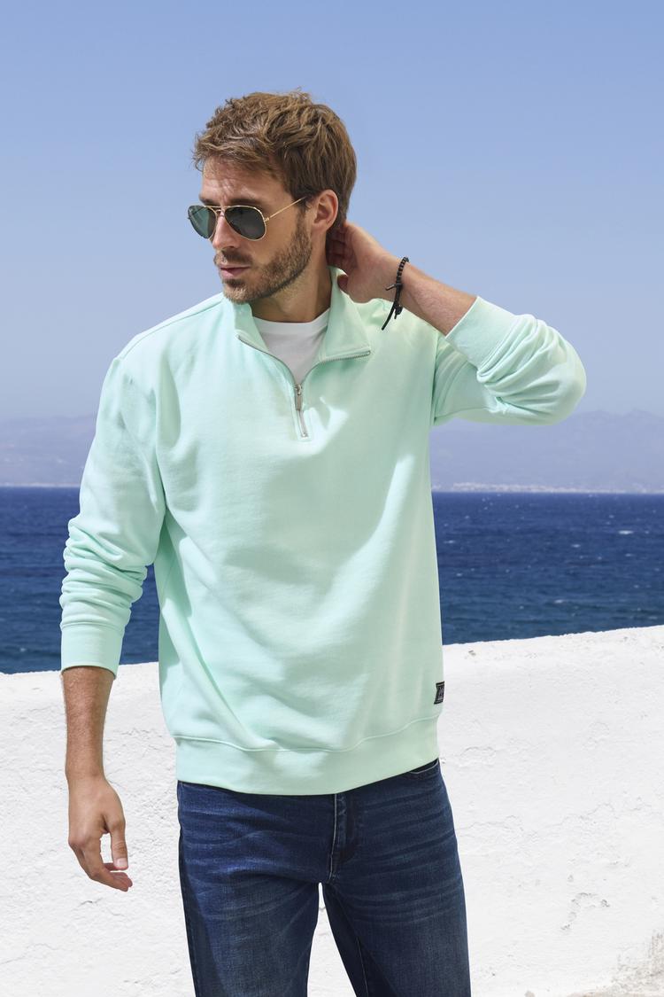 John Devin John Devin Sweatshirt Sweatshirt Herren - mint - 0 | SportScheck