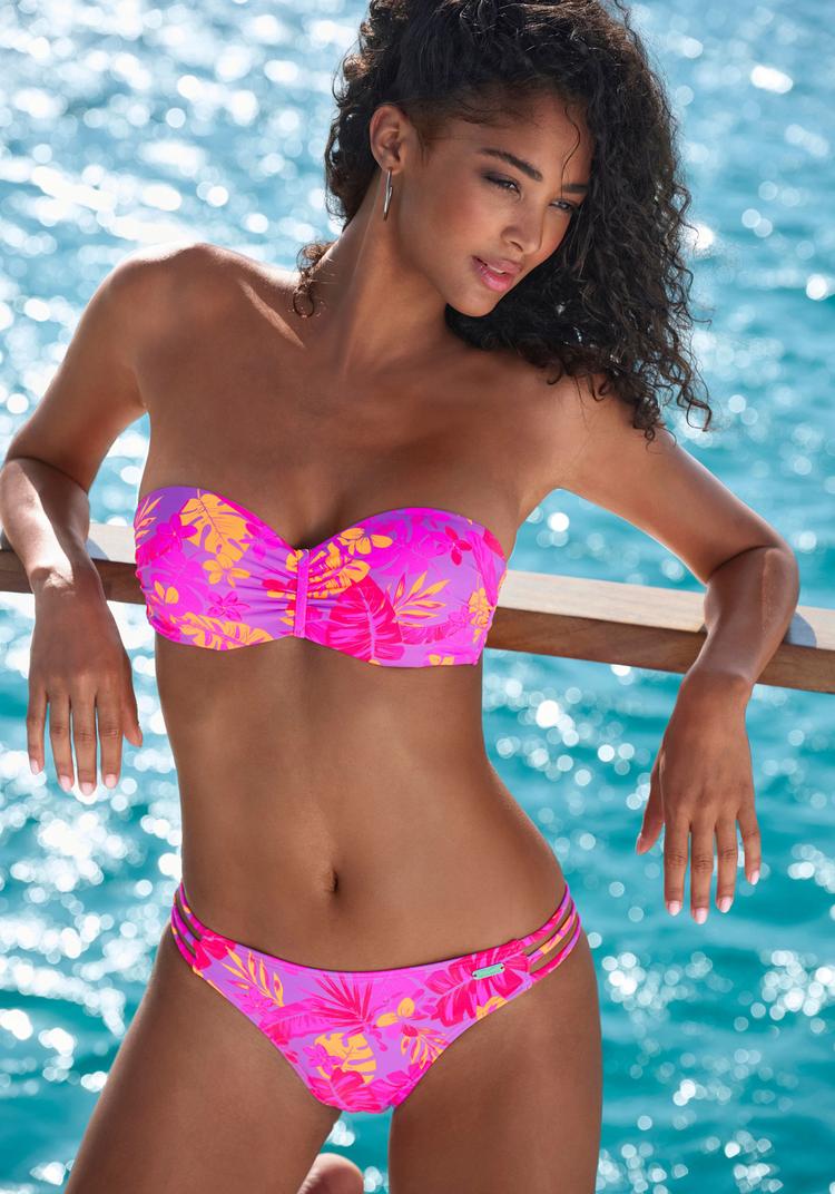VENICE BEACH VENICE BEACH B&uuml;gel-Bandeau-Bikini-Top Bikini Oberteil Damen - flieder-pink - 0 | SportScheck