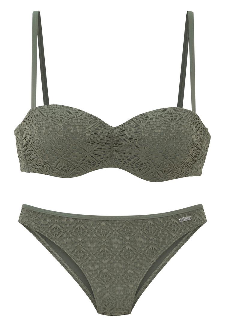 Buffalo Buffalo B&uuml;gel-Bandeau-Bikini Bikini Set Damen - olive - 1 | SportScheck