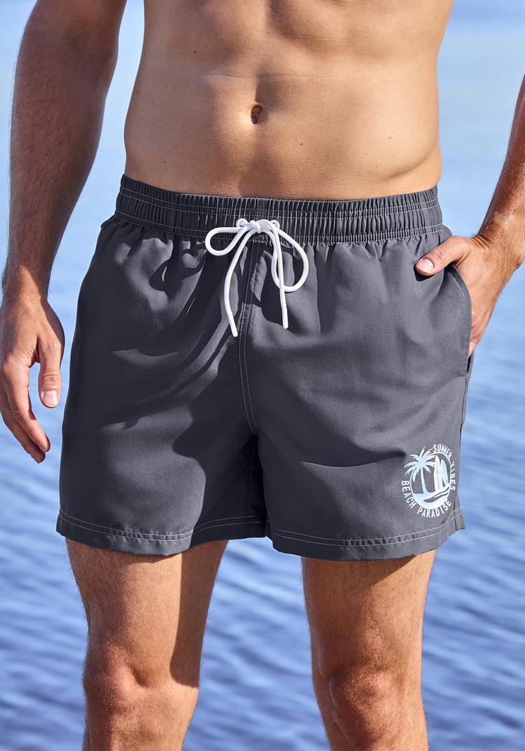 John Devin John Devin Badeshorts Badehose Herren - rauchblau - 1 | SportScheck