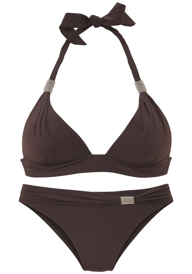 Lascana Lascana Triangel-Bikini Bikini Set Damen - dunkelbraun - 0 | SportScheck