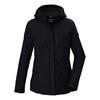 KILLTEC Funktionsjacke mit abzippbarer Kapuze Softshelljacke Damen - Schwarz01106
