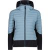 CMP WOMAN JACKET HYBRID FIX HOOD Funktionsjacke Damen - Blau3027
