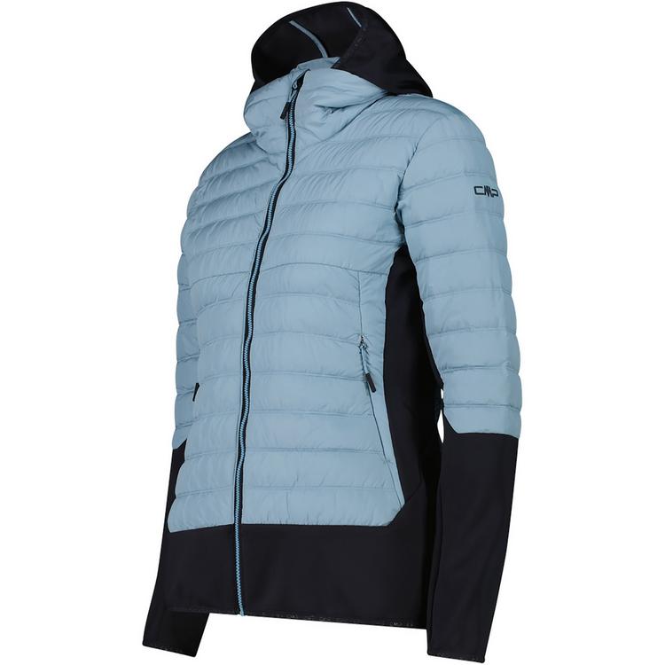 CMP CMP WOMAN JACKET HYBRID FIX HOOD Funktionsjacke Damen - Blau3027 - 1 | SportScheck
