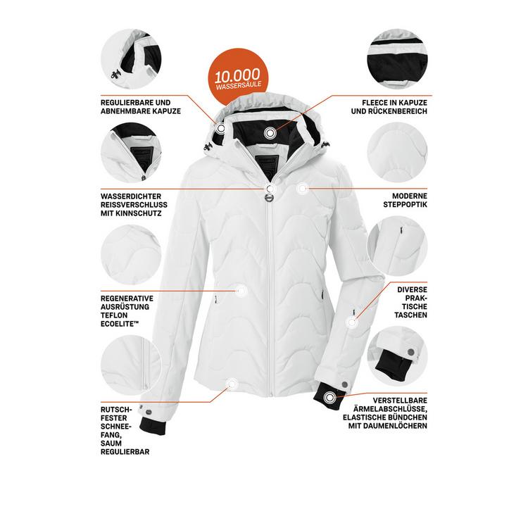 KILLTEC KILLTEC Skijacke Damen - Wei&szlig;951 - 3 | SportScheck
