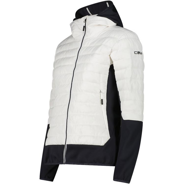 CMP CMP WOMAN JACKET HYBRID FIX HOOD Funktionsjacke Damen - Wei&szlig;956 - 1 | SportScheck