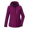 KILLTEC Funktionsjacke mit abzippbarer Kapuze Softshelljacke Damen - Rose4010