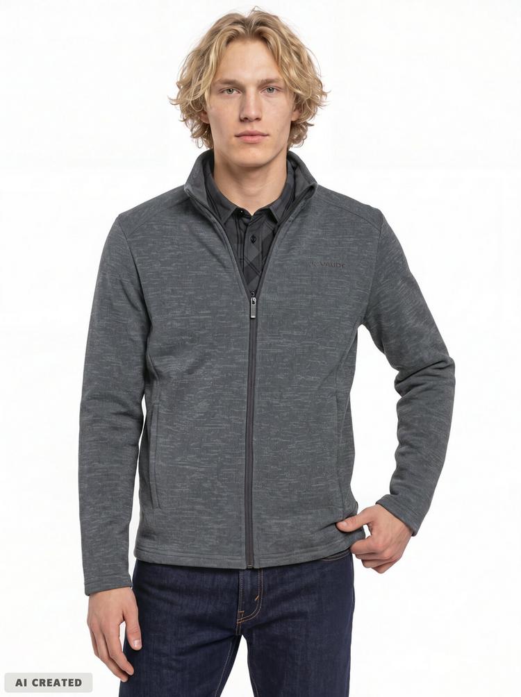 VAUDE VAUDE SE Men's Tikoma Fleece Jacket II Outdoorjacke Herren - pewter grey - 0 | SportScheck