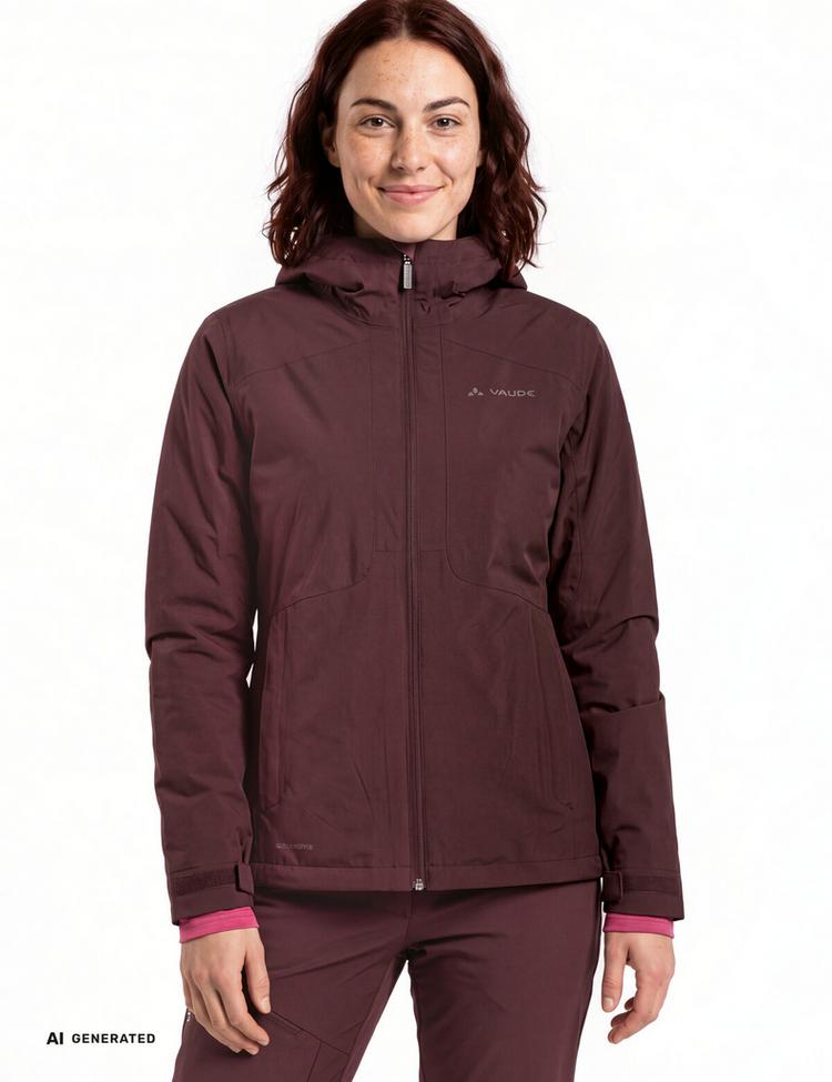 VAUDE VAUDE SE Women's Morkon Wool-lined Jacket Outdoorjacke Damen - dark oak - 0 | SportScheck