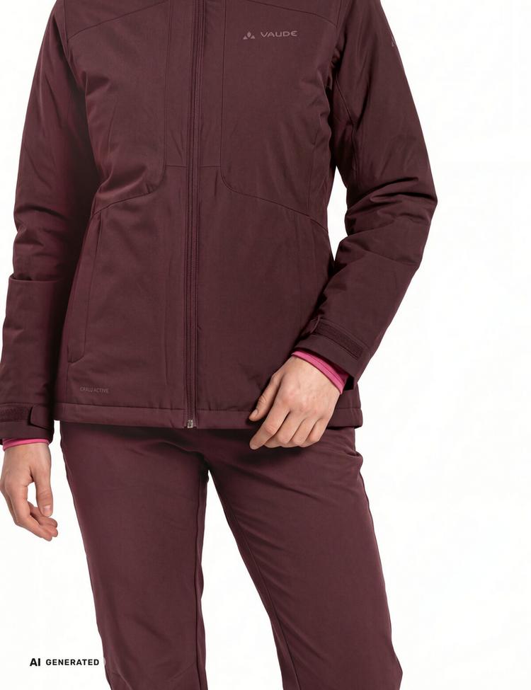 VAUDE VAUDE SE Women's Morkon Wool-lined Jacket Outdoorjacke Damen - dark oak - 0 | SportScheck