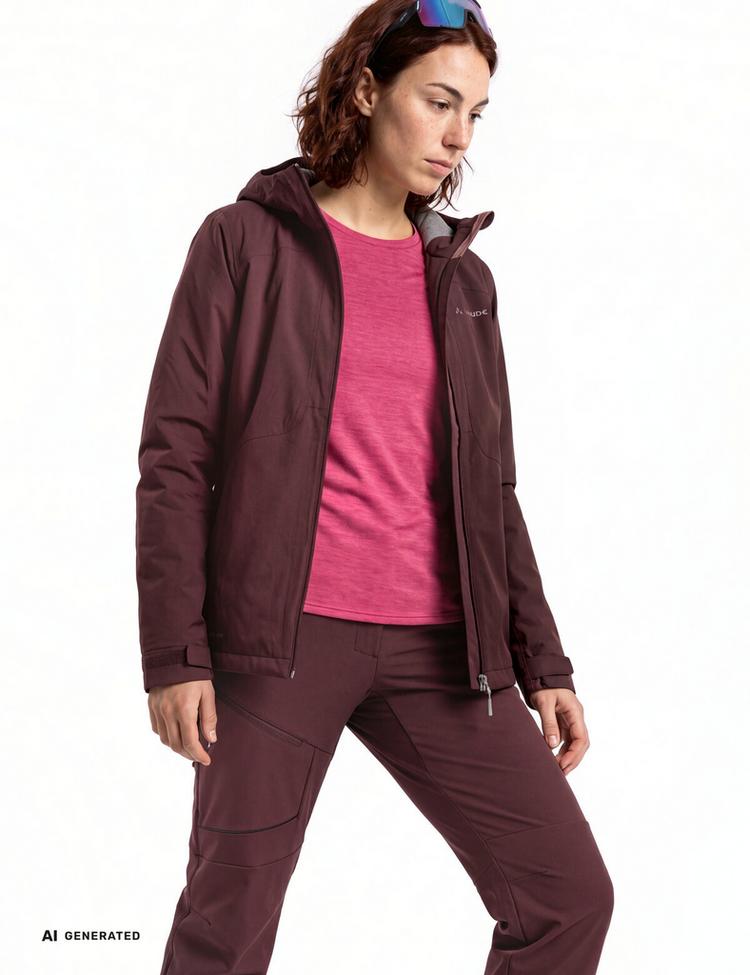 VAUDE VAUDE SE Women's Morkon Wool-lined Jacket Outdoorjacke Damen - dark oak - 2 | SportScheck