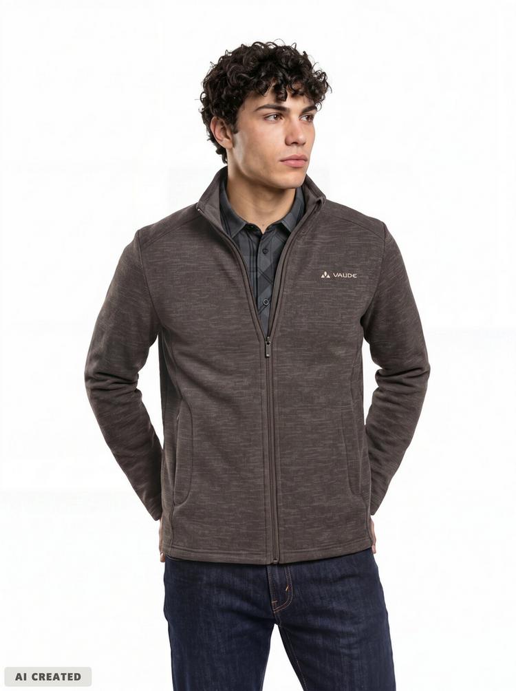 VAUDE VAUDE SE Men's Tikoma Fleece Jacket II Outdoorjacke Herren - deer brown - 0 | SportScheck