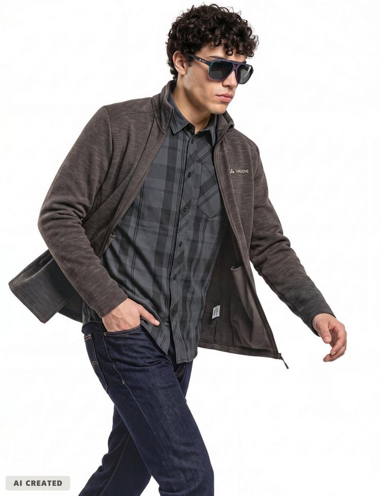 VAUDE VAUDE SE Men's Tikoma Fleece Jacket II Outdoorjacke Herren - deer brown - 2 | SportScheck