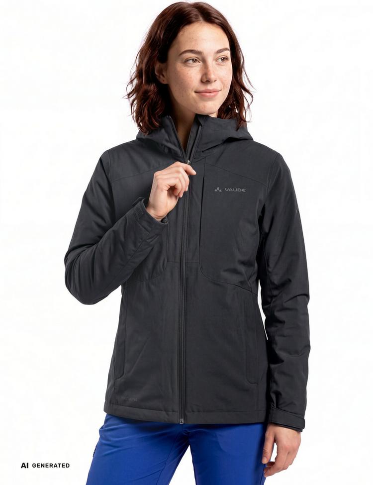 VAUDE VAUDE SE Women's Morkon Wool-lined Jacket Outdoorjacke Damen - phantom black - 0 | SportScheck