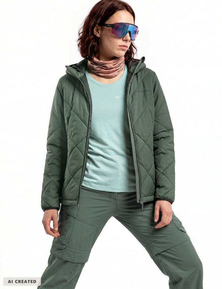 VAUDE VAUDE SE Women's Tesino Hooded Jacket II Outdoorjacke Damen - agave - 2 | SportScheck