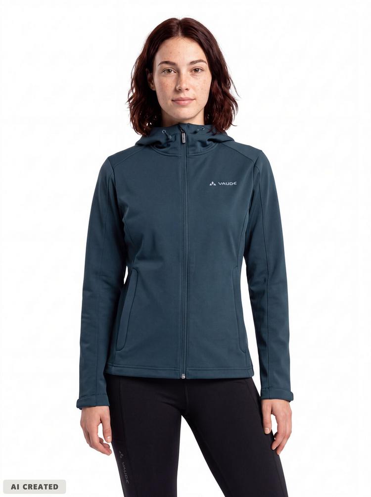 VAUDE VAUDE SE Women's Manang Softshell Jacket Outdoorjacke Damen - dark sea - 0 | SportScheck