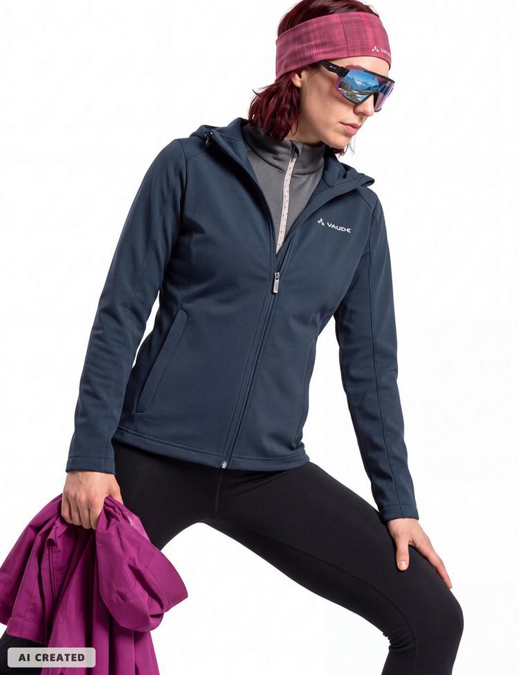 VAUDE VAUDE SE Women's Manang Softshell Jacket Outdoorjacke Damen - dark sea - 2 | SportScheck