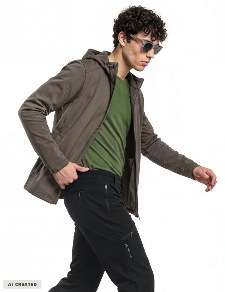 VAUDE VAUDE SE Men's Manang Softshell Jacket Outdoorjacke Herren - deer brown - 2 | SportScheck
