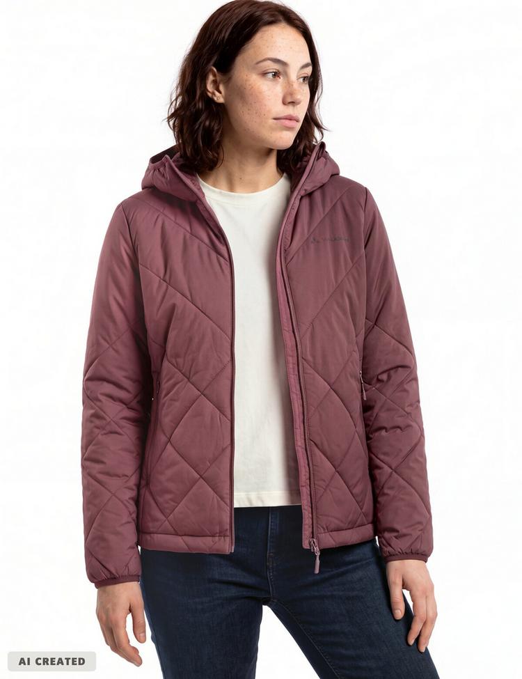 VAUDE VAUDE SE Women's Tesino Hooded Jacket II Outdoorjacke Damen - ruby dusk - 2 | SportScheck