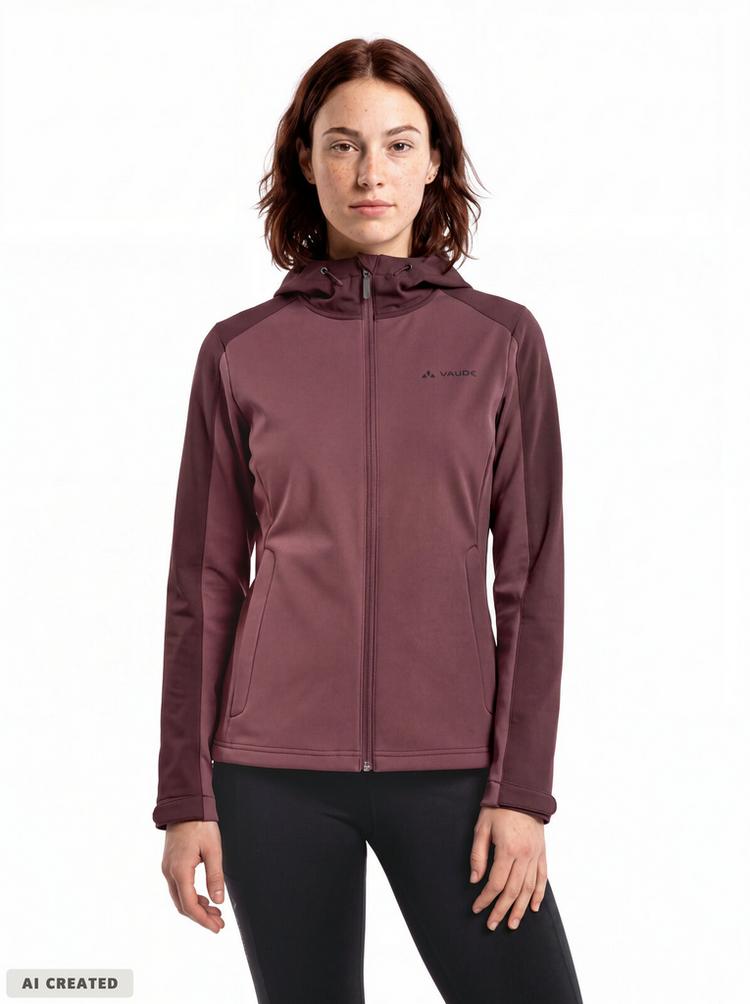VAUDE VAUDE SE Women's Manang Softshell Jacket Outdoorjacke Damen - ruby dusk - 0 | SportScheck