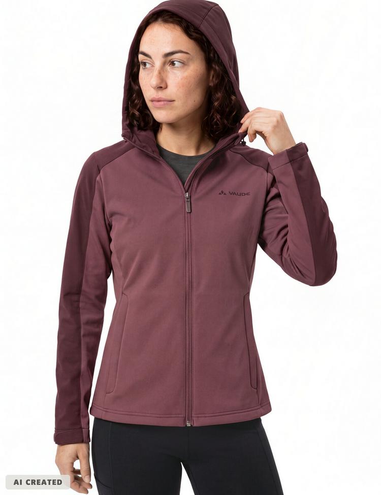 VAUDE VAUDE SE Women's Manang Softshell Jacket Outdoorjacke Damen - ruby dusk - 1 | SportScheck