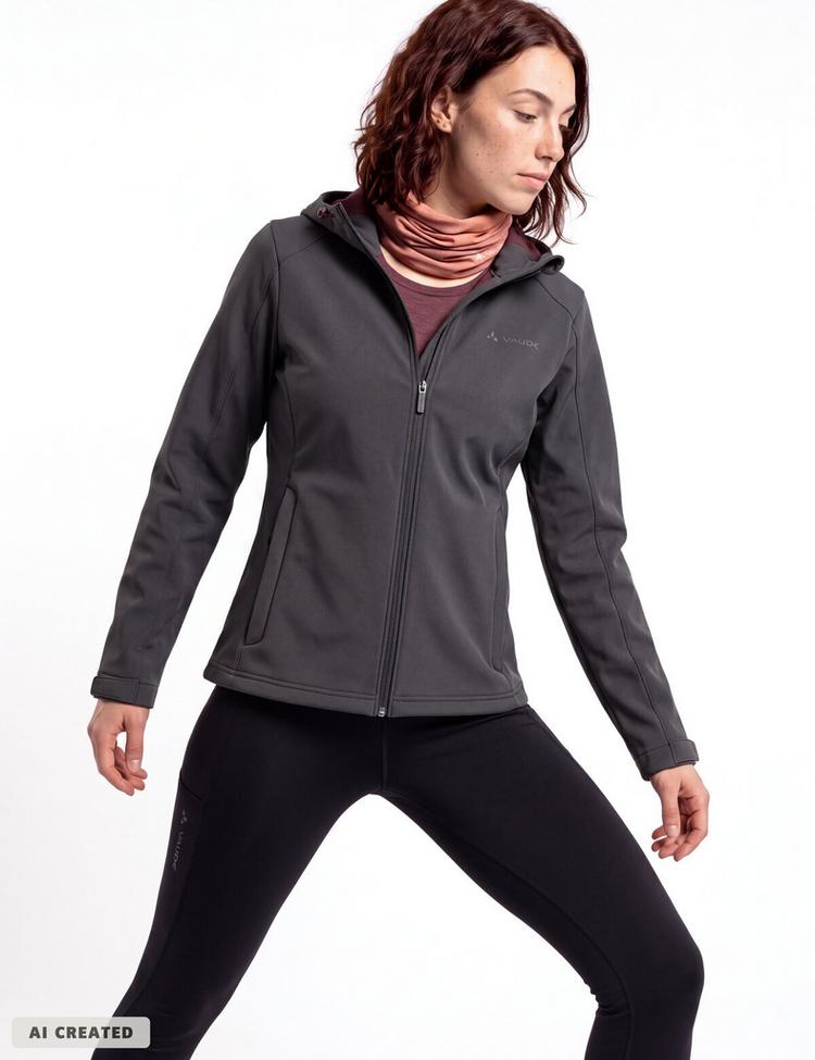 VAUDE VAUDE SE Women's Manang Softshell Jacket Outdoorjacke Damen - graphite - 2 | SportScheck