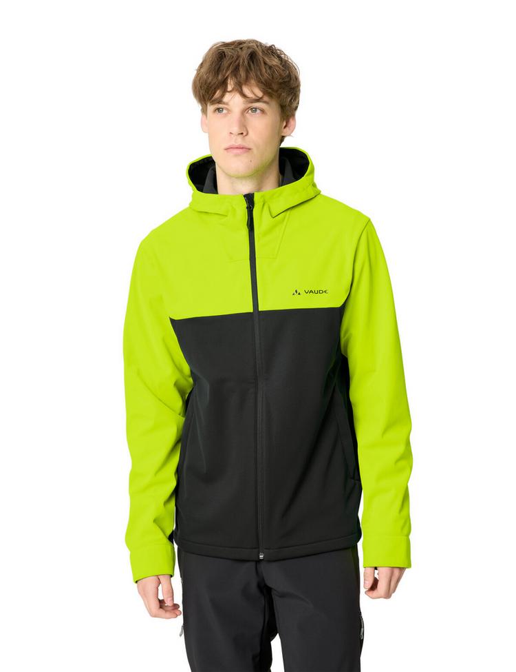 VAUDE VAUDE Men's Qimsa Hooded Softshell Jacket II Fahrradjacke Herren - neon yellow - 0 | SportScheck