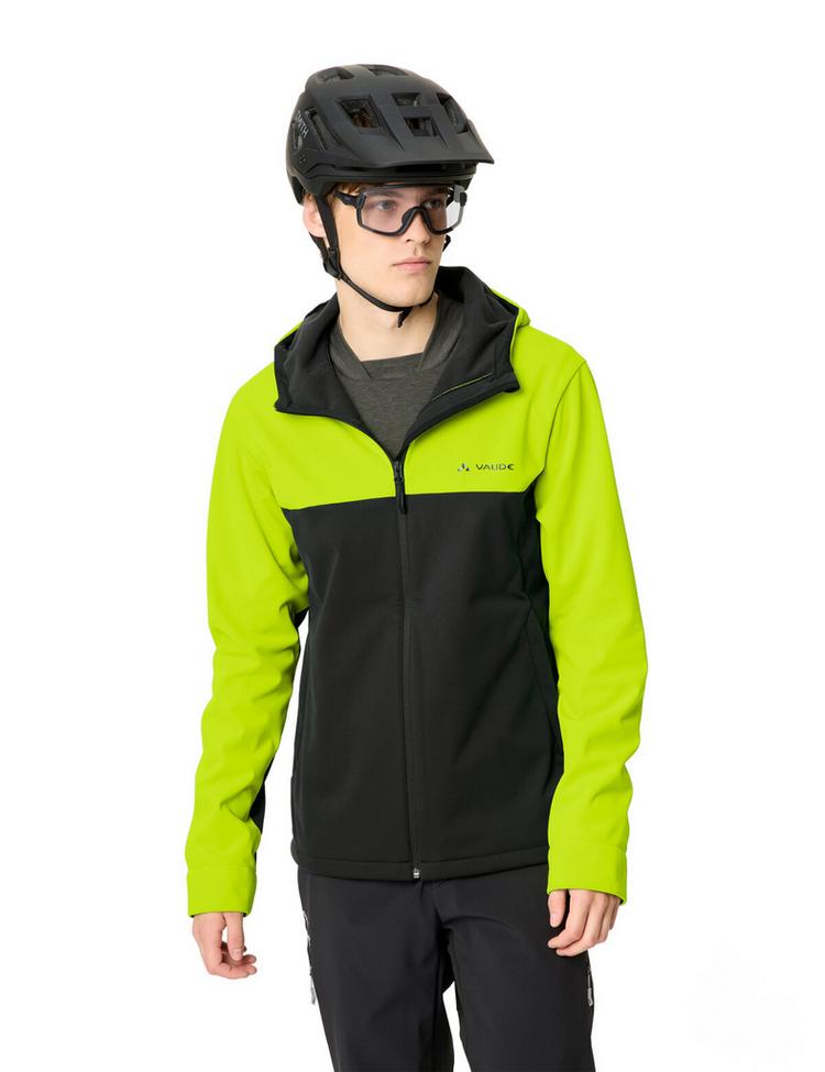 VAUDE VAUDE Men's Qimsa Hooded Softshell Jacket II Fahrradjacke Herren - neon yellow - 2 | SportScheck