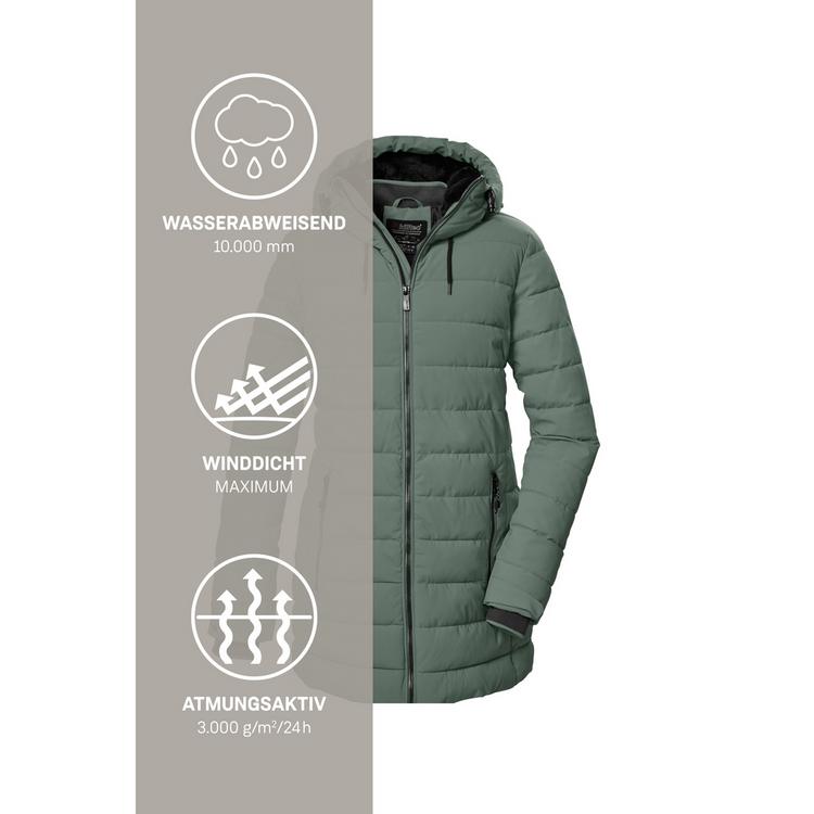 KILLTEC KILLTEC KOW 55 WMN QLTD PRK Funktionsmantel Damen - Gr&uuml;n2048 - 4 | SportScheck
