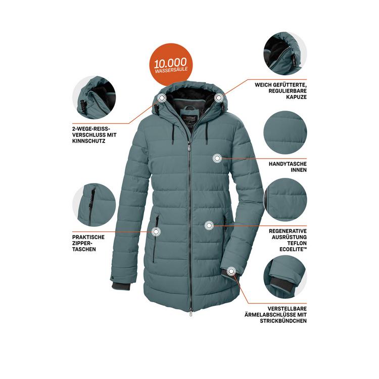 KILLTEC KILLTEC KOW 55 WMN QLTD PRK Funktionsmantel Damen - Blau305 - 3 | SportScheck