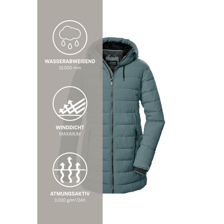 KILLTEC KILLTEC KOW 55 WMN QLTD PRK Funktionsmantel Damen - Blau305 - 4 | SportScheck