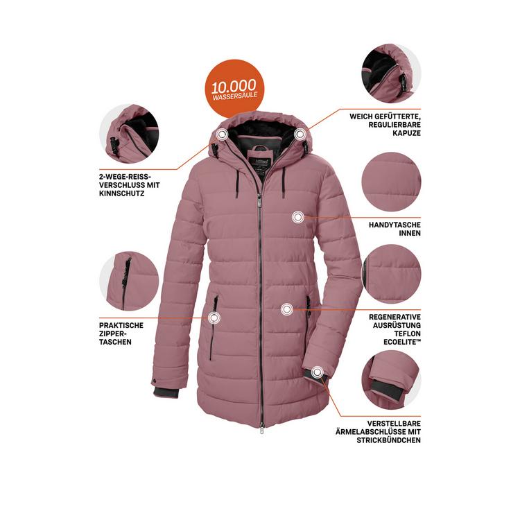 KILLTEC KILLTEC KOW 55 WMN QLTD PRK Funktionsmantel Damen - Pink471 - 3 | SportScheck