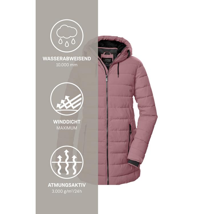 KILLTEC KILLTEC KOW 55 WMN QLTD PRK Funktionsmantel Damen - Pink471 - 4 | SportScheck