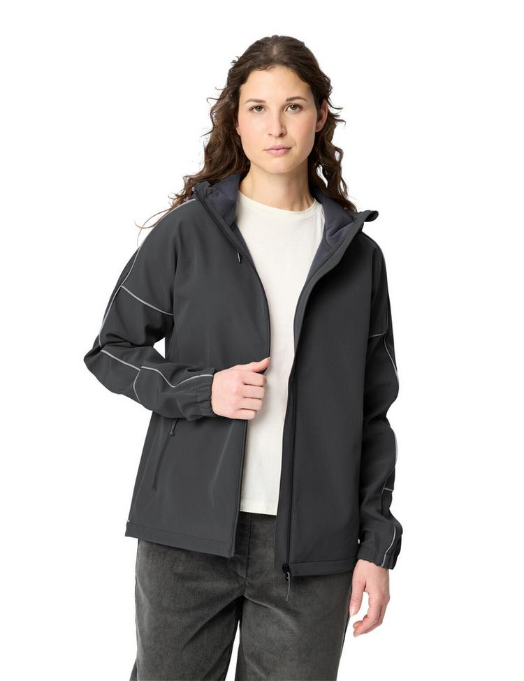 VAUDE VAUDE Women's Cyclist Softshell Jacket Fahrradjacke Damen - graphite - 2 | SportScheck