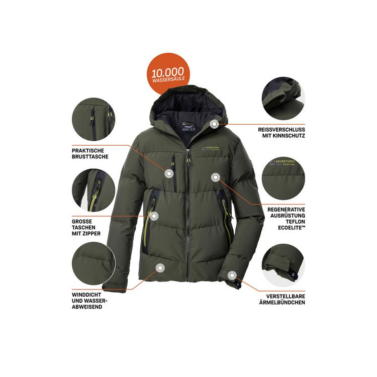 KILLTEC KILLTEC KOW 239 BYS QLTD JCKT Softshelljacke Kinder - Dunkeloliv111 - 3 | SportScheck
