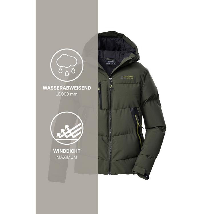 KILLTEC KILLTEC KOW 239 BYS QLTD JCKT Softshelljacke Kinder - Dunkeloliv111 - 4 | SportScheck